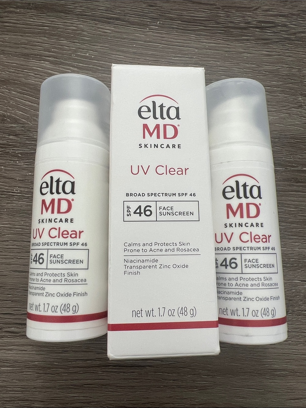 EltaMD UV Clear Broad Spectrum SPF 46 Face Sunscreen set of two